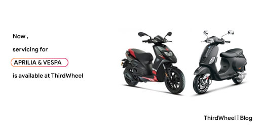 Aprilia and Vespa are now available at THIRDWHEEL